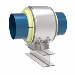 Cold insulation guide pipe support